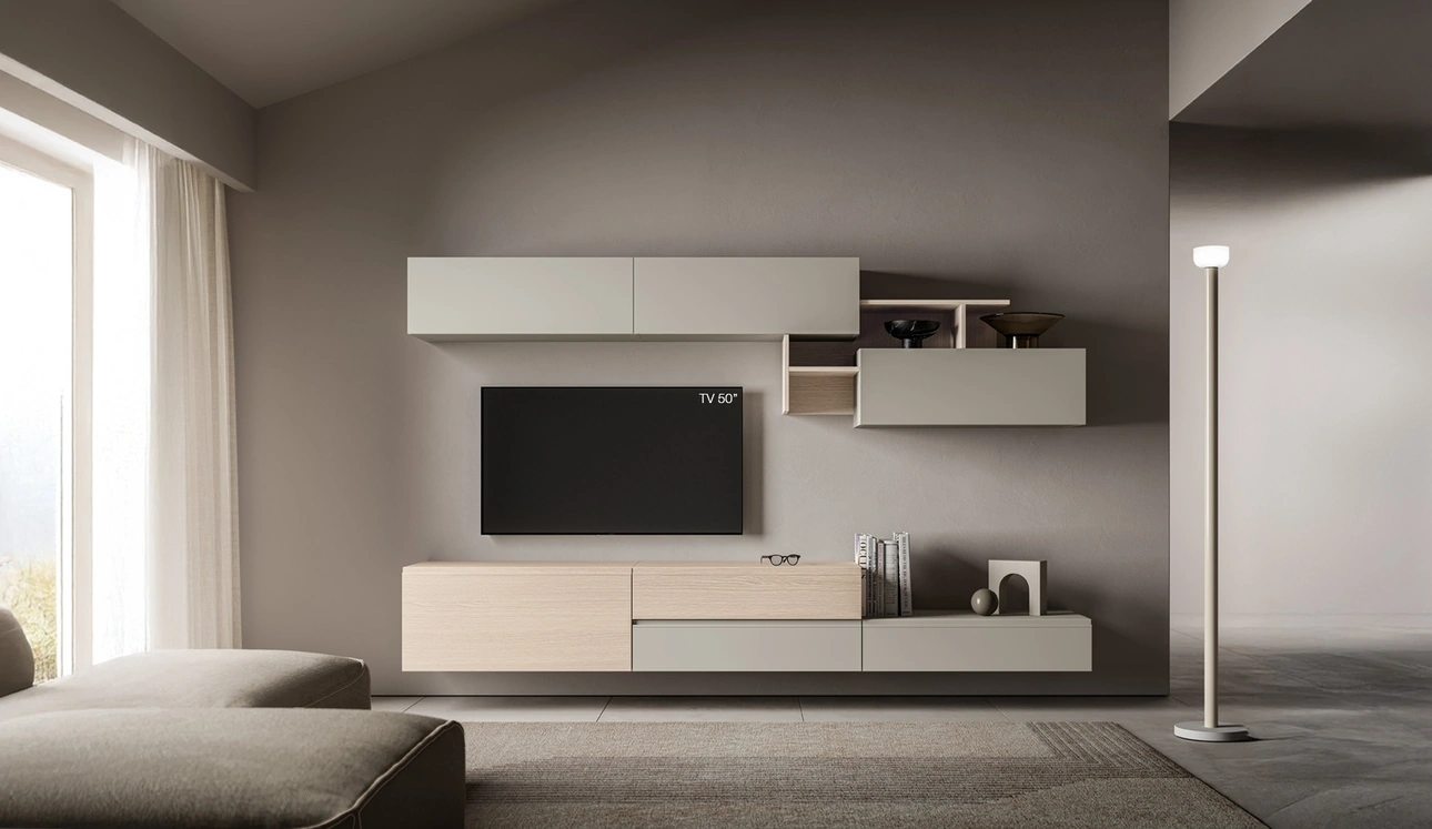 Parete Attrezzata Pratico PTG446 di SantaLucia