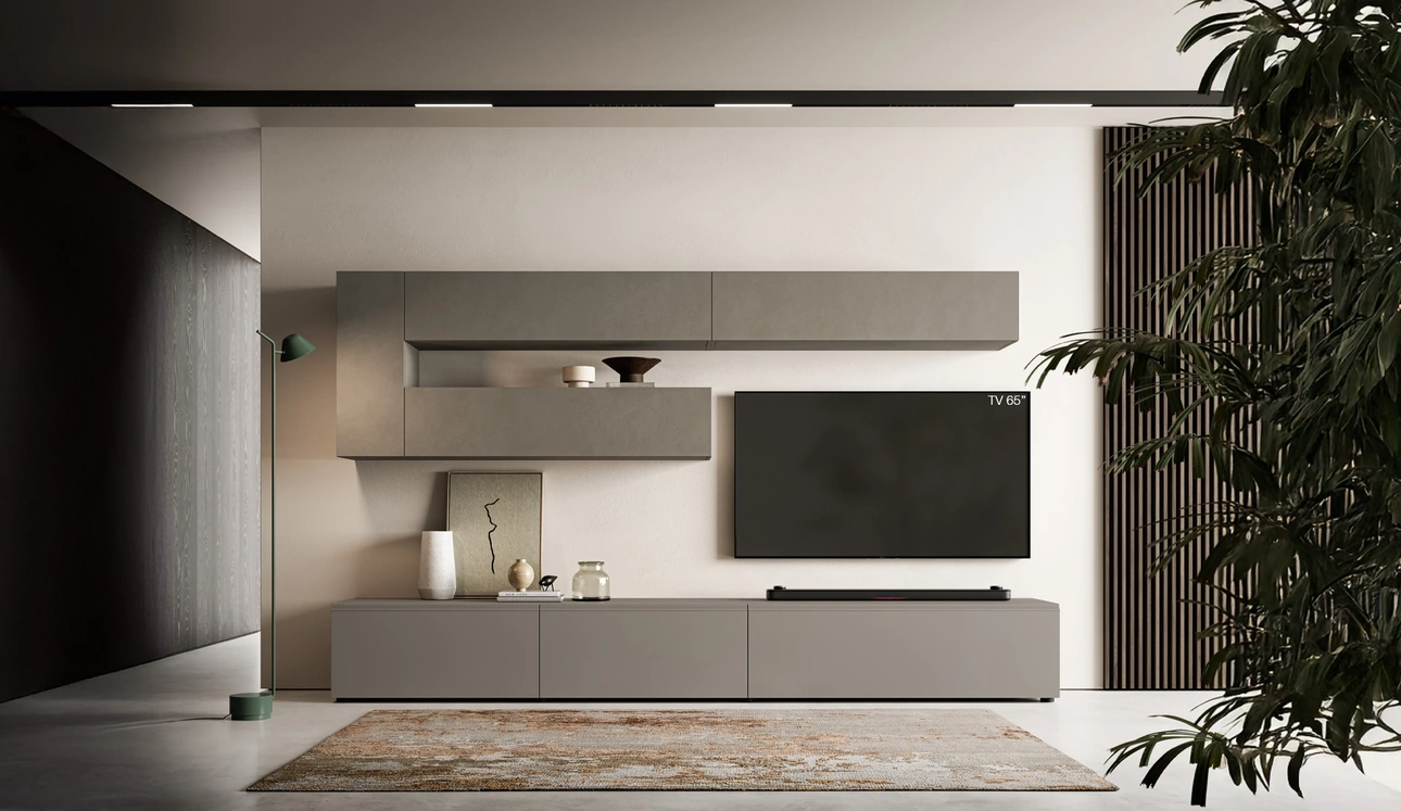 Parete Attrezzata Pratico PTG448 di SantaLucia