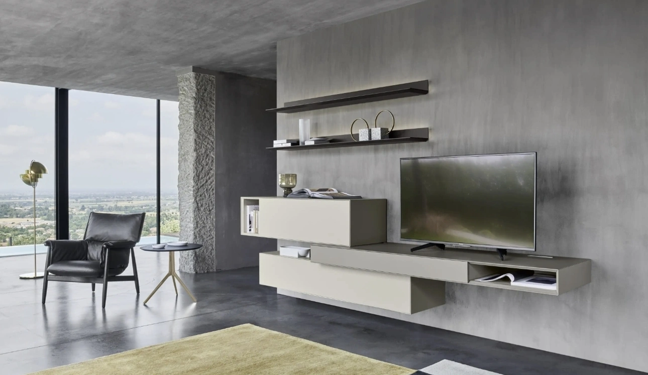 Parete Attrezzata sospesa Domino 04 di Sangiacomo