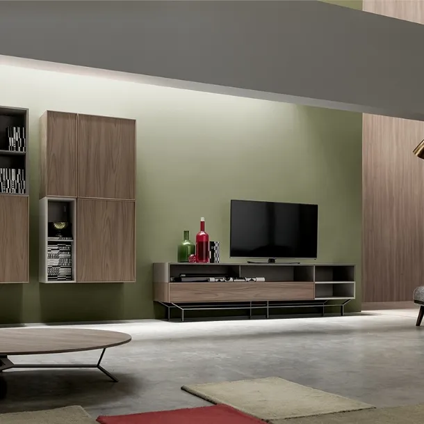 Parete Attrezzata moderna KD014 di SantaLucia