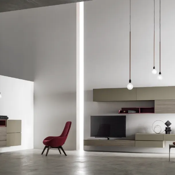 Parete Attrezzata moderna KV007 di SantaLucia
