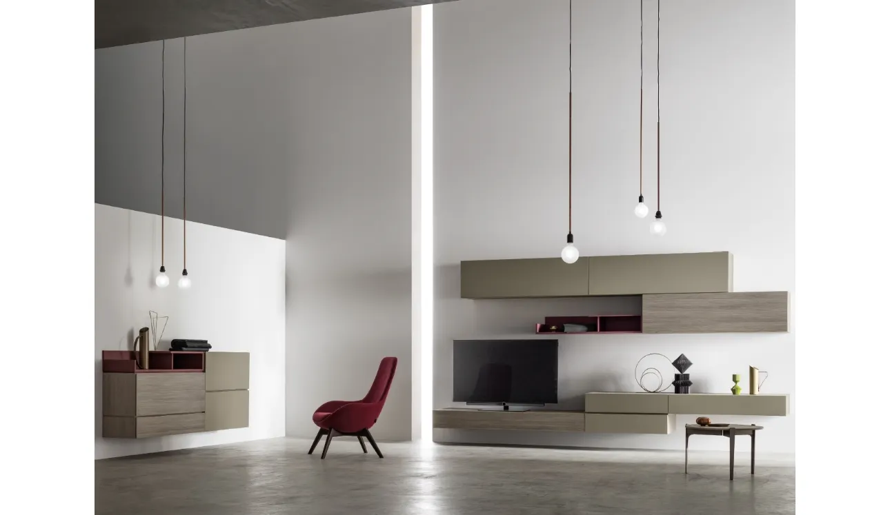 Parete Attrezzata moderna KV007 di SantaLucia
