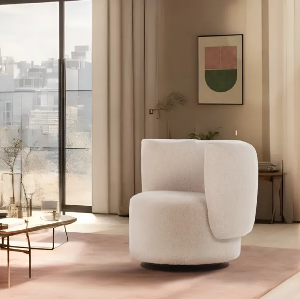 Poltroncina Milla in tessuto di Calia