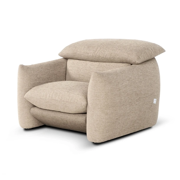 Poltrona in tessuto imbottito Choco Magic di Calia