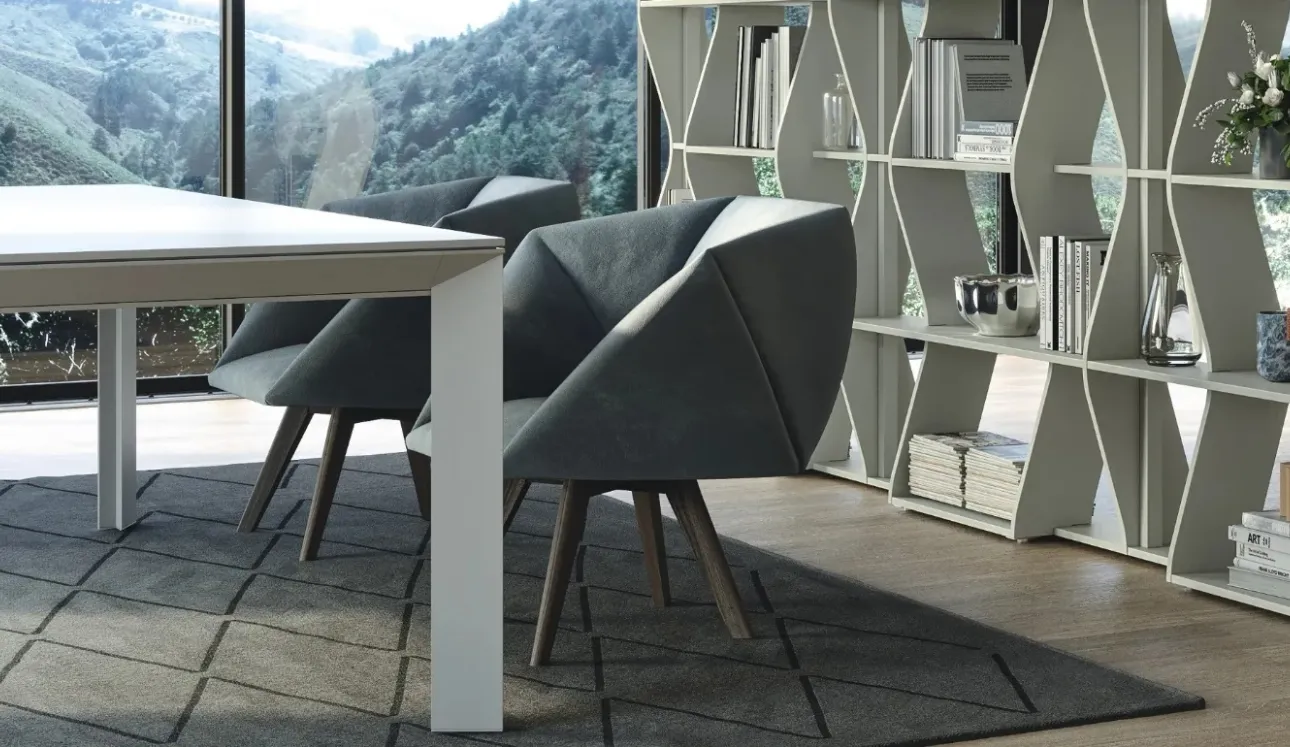 Poltroncina di design in tessuto Jessica di Doimo Salotti
