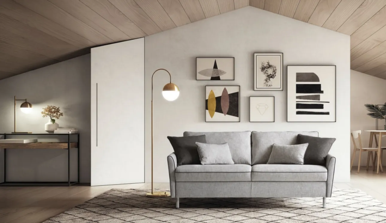 Divano Letto lineare in tessuto Bali di Le Comfort