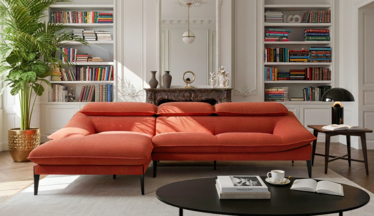 Divano con penisola Flan di Calia