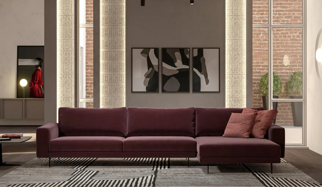 Divano con penisola Forest di Doimo Salotti