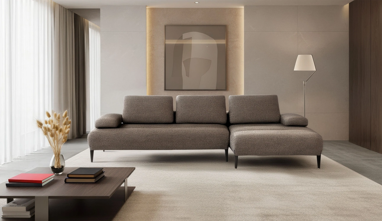 Divano con penisola Freestyle di Calia