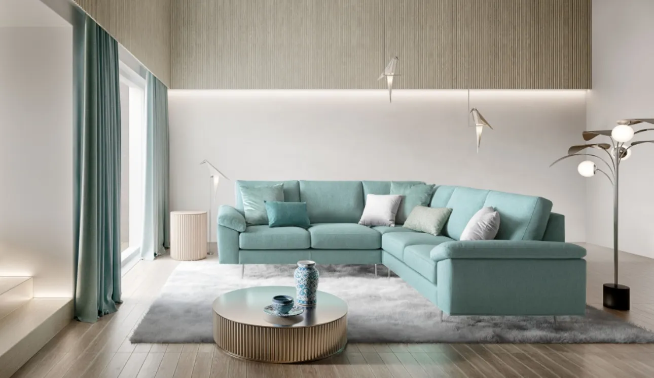 Divano angolare in tessuto Sfinge di Le Comfort