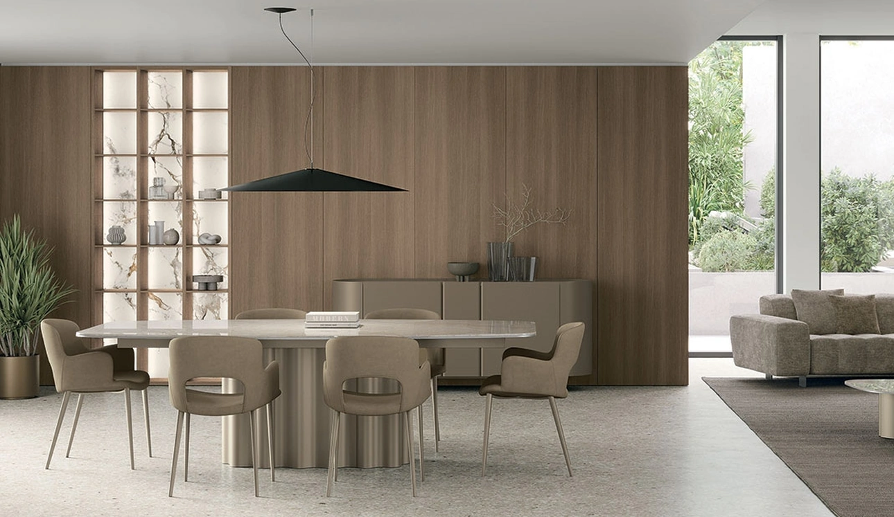 Sedia Dora in nabuk di Tomasella