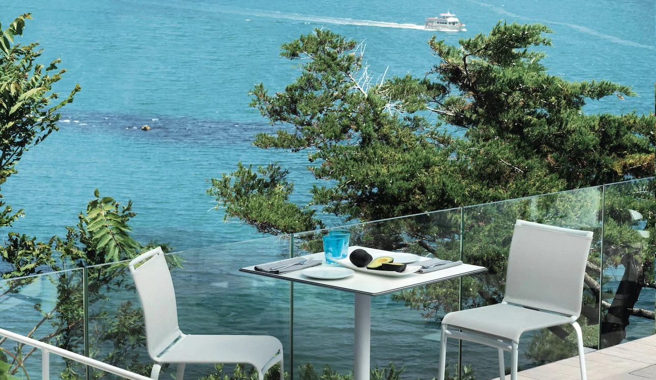 Sgabello in tessuto tecnico Net di Bontempi