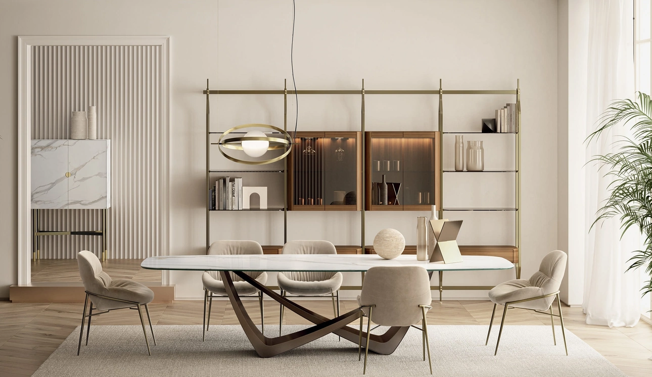 Tavolo Bach in SuperMarmo di Bontempi