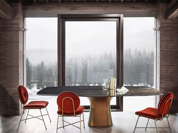 Tavolo in SuperMarmo Podium di Bontempi