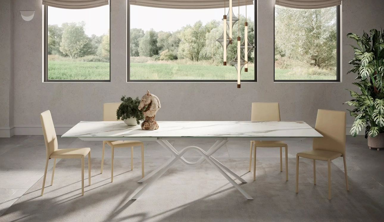 Tavolo Hunter in SuperMarmo di Bontempi