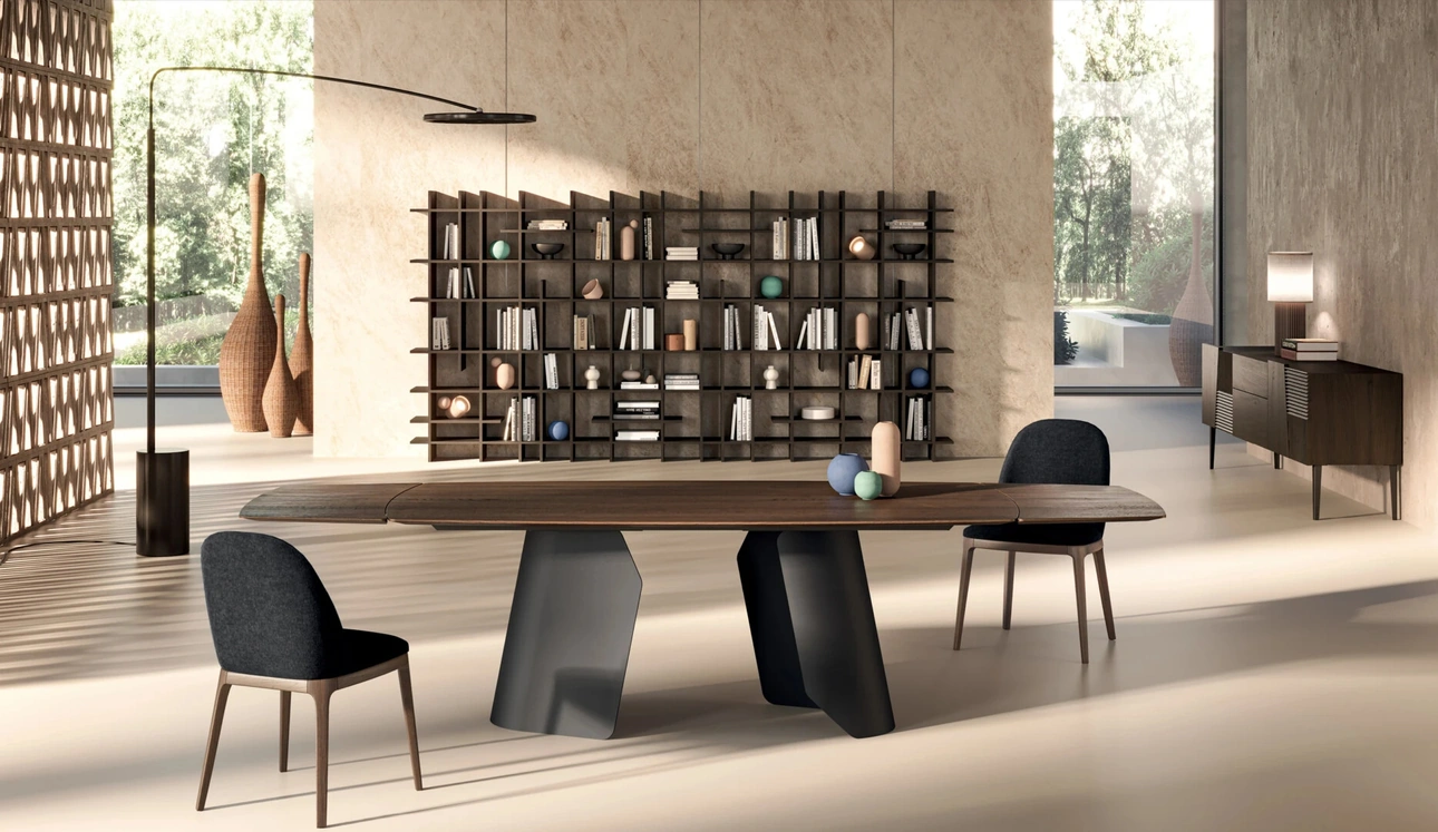 Tavolo allungabile Manhattan Barrel X di Devina Nais