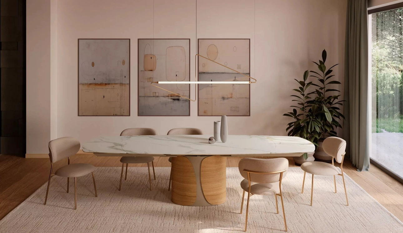 Tavolo Talos in SuperMarmo di Bontempi