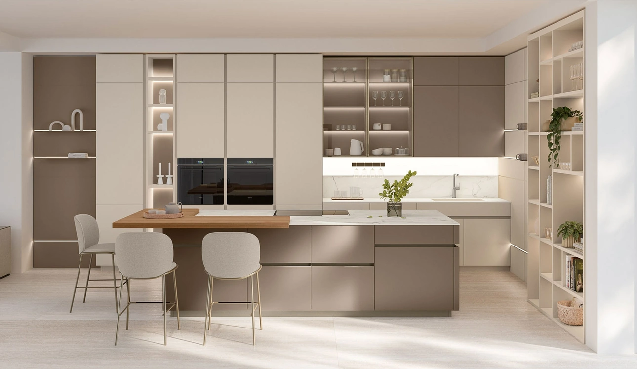 Cucina Moderna con isola Iconica 02 di Veneta Cucine