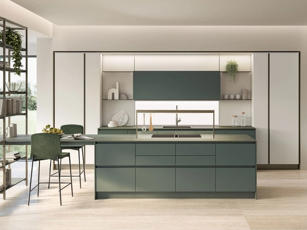 Cucina Moderna con isola Oyster 01 di Veneta Cucine