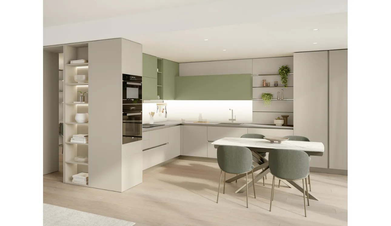 Cucina Moderna angolare Start-Time 10 di Veneta Cucine